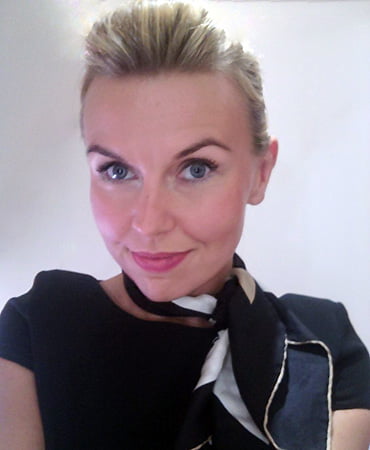 Justyna Kłęk, commercial and private jet cabin crew from Poland, Participated in 2013 on a private jet cabin crew training course